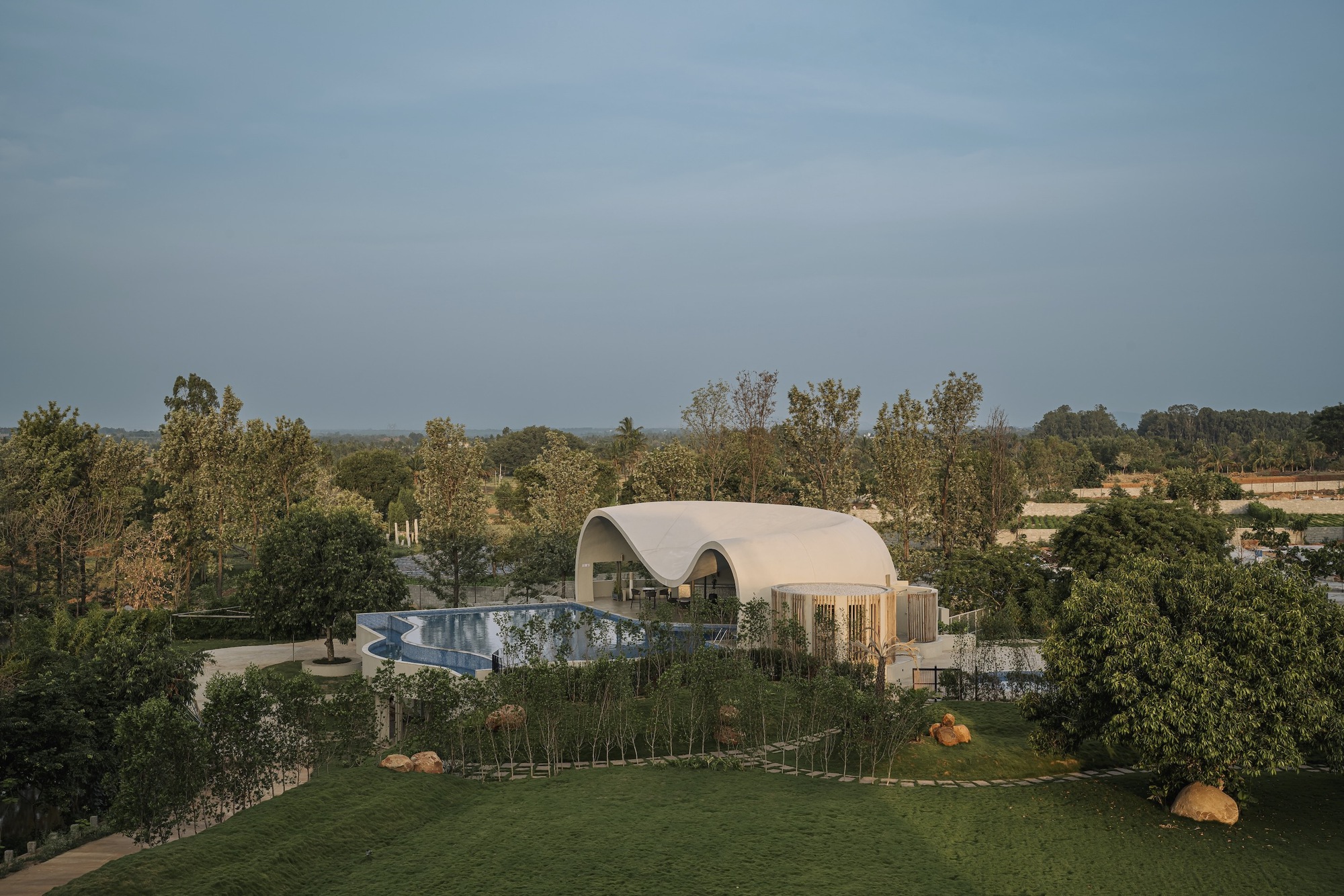 水上泳池和水疗中心丨印度丨Treelight Design-11