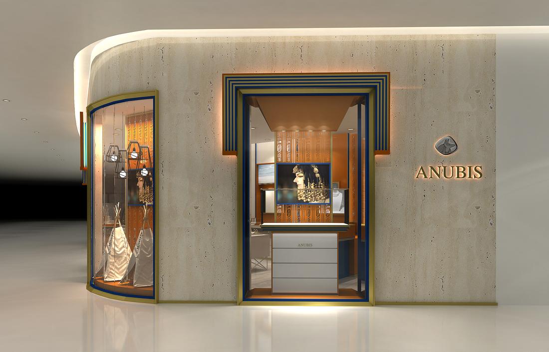 珠宝店设计 银饰店设计 珠宝展柜制作 专-2