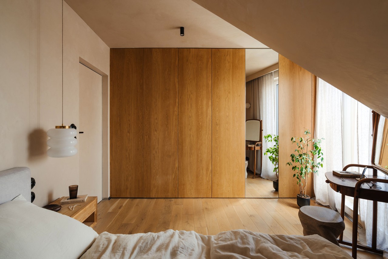 钢铁,玻璃与饰面板·克拉科夫波德戈日51平米现代组合住宅丨波兰克拉科夫丨Wojtyczka Pracownia Projektowa-45