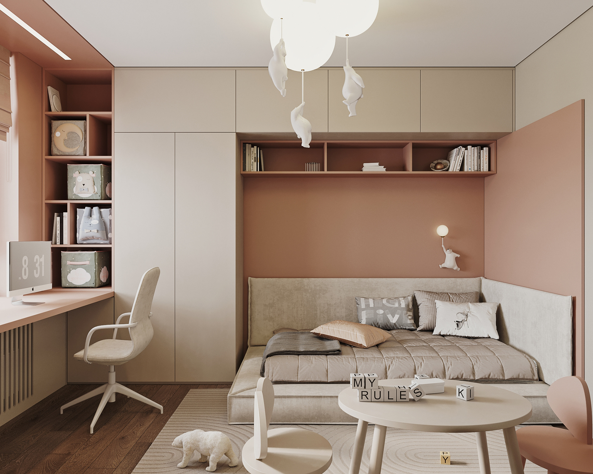 Contemporary Flat Design for Young Family-32