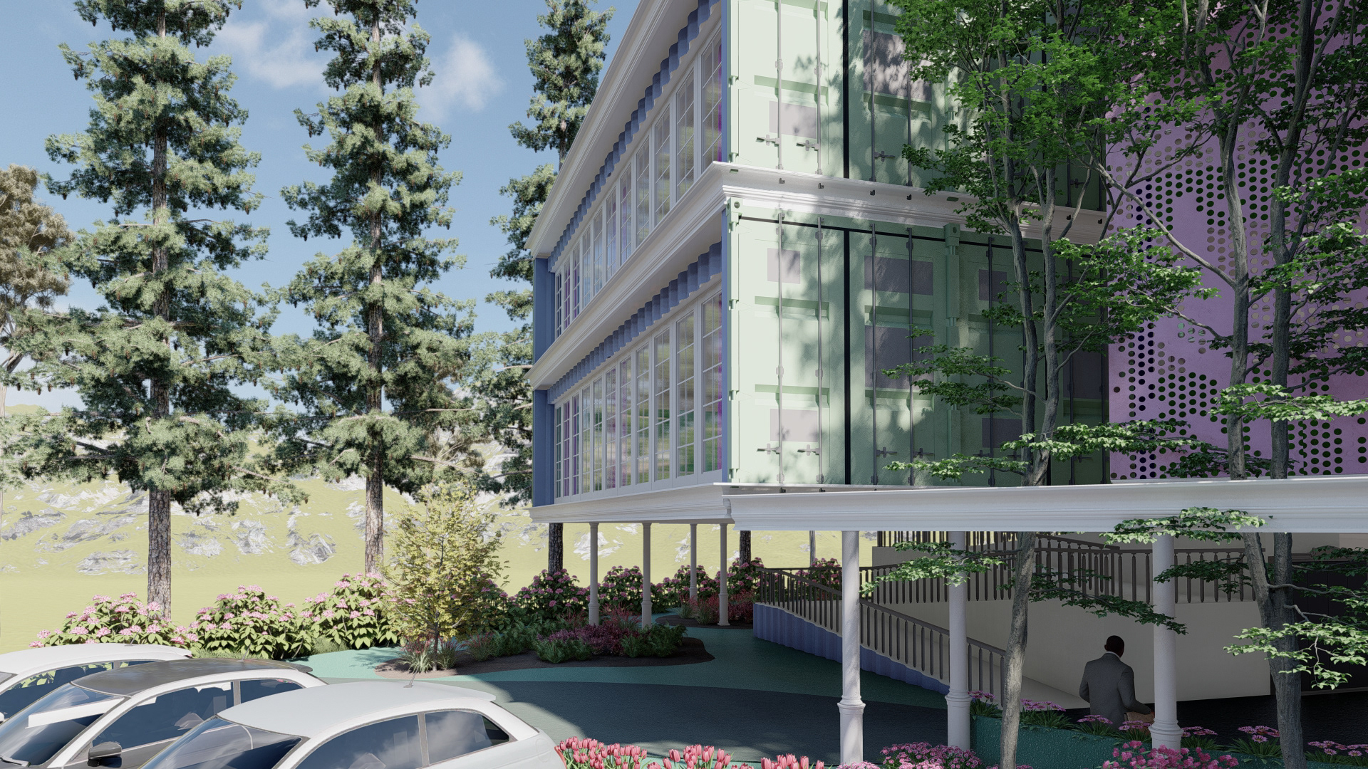 厄瓜多尔昆卡大学室内设计专业教学楼设计-73