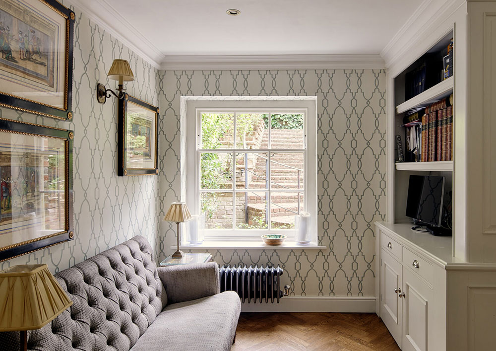 “伦敦郊区 18 世纪乔治亚式别墅 | 绿意中的古典英伦风”-9