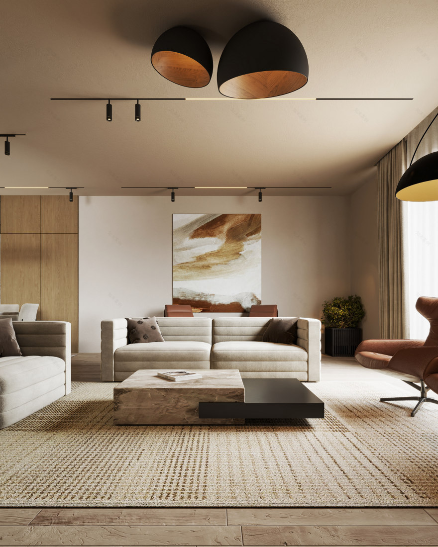 温馨简约住宅丨Muhammed Saad(为Bold Studio设计)-14