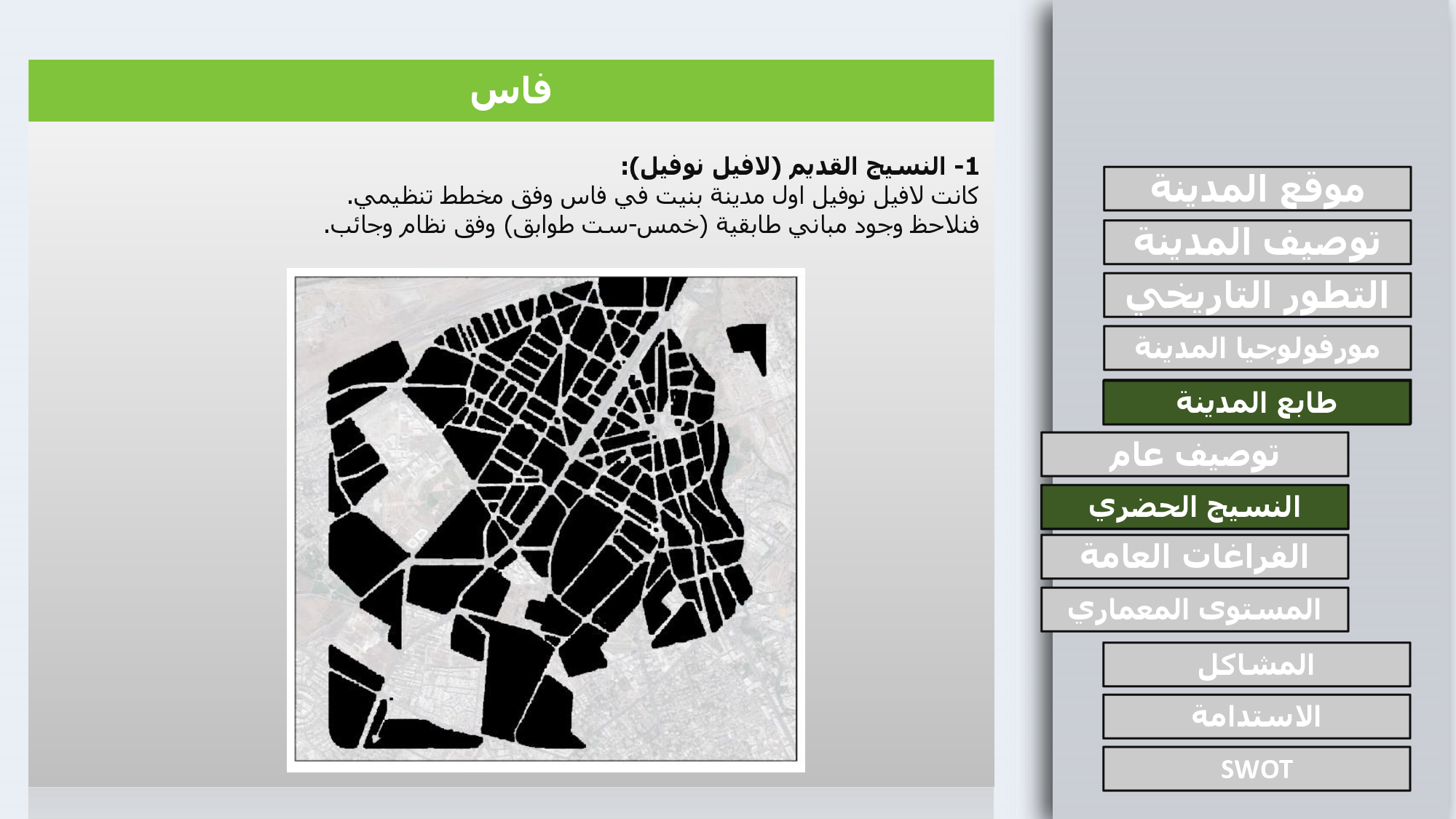 COMPARING THE URBAN DEVLOPMENT BETWEEN BACELONA AND FEZ-19