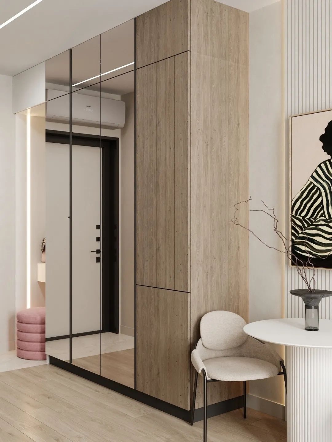 女孩的 27㎡单身公寓设计丨TI INTERIORS-16