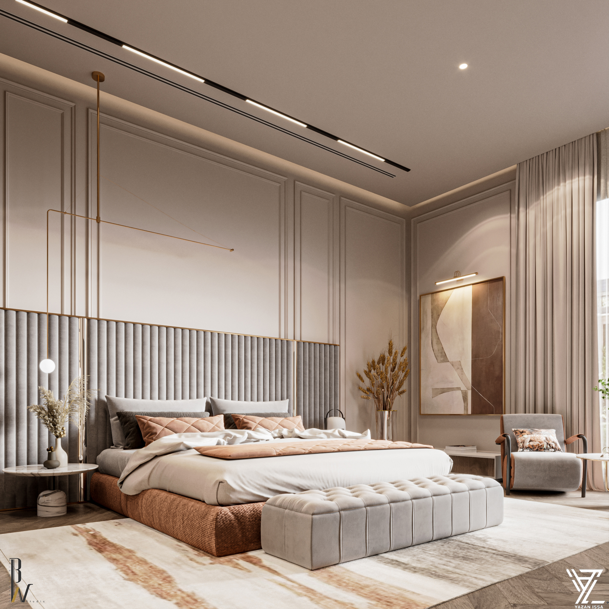 Neo-classic Master bedroom-1