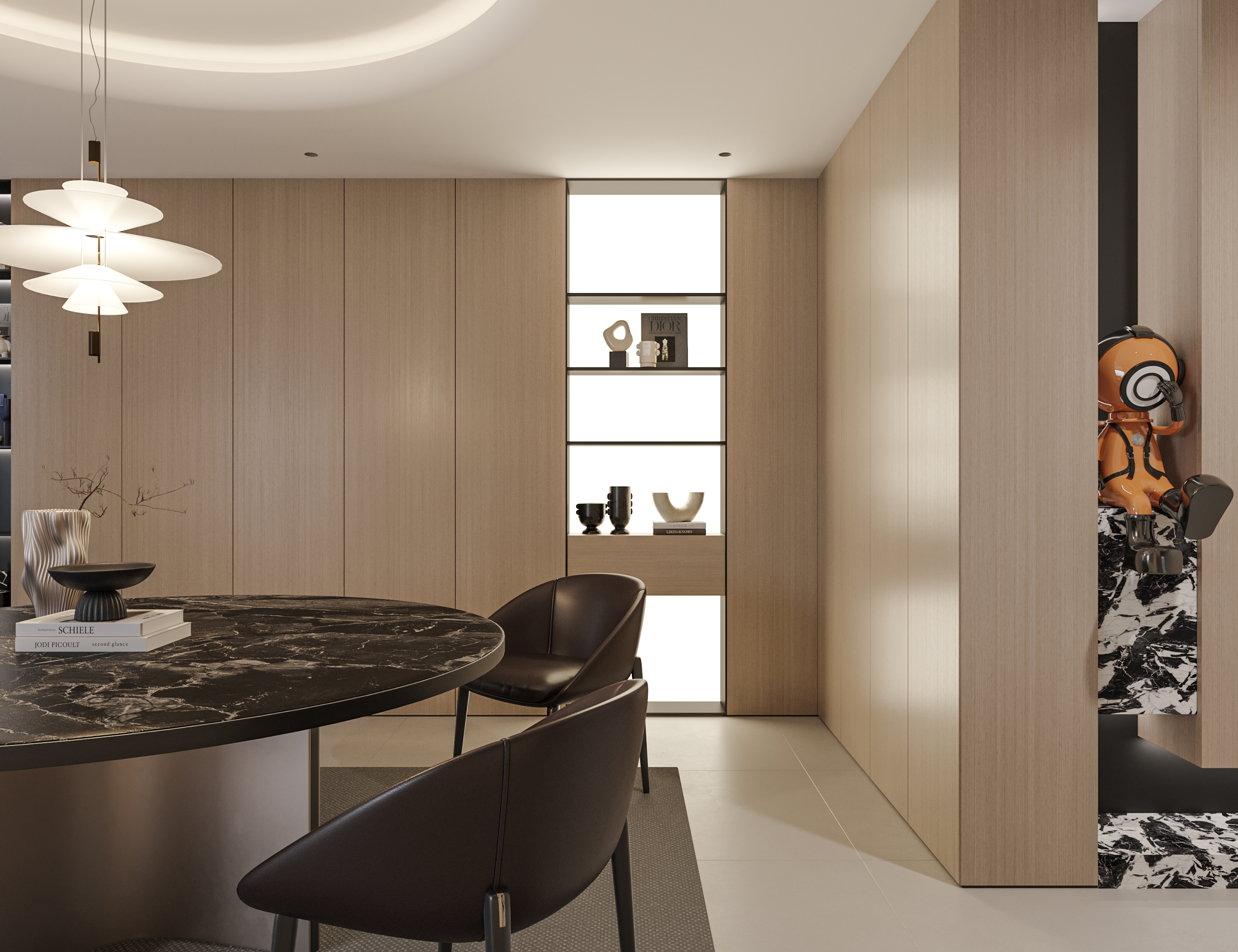 现代风格别墅效果图作品丨冈舍-11