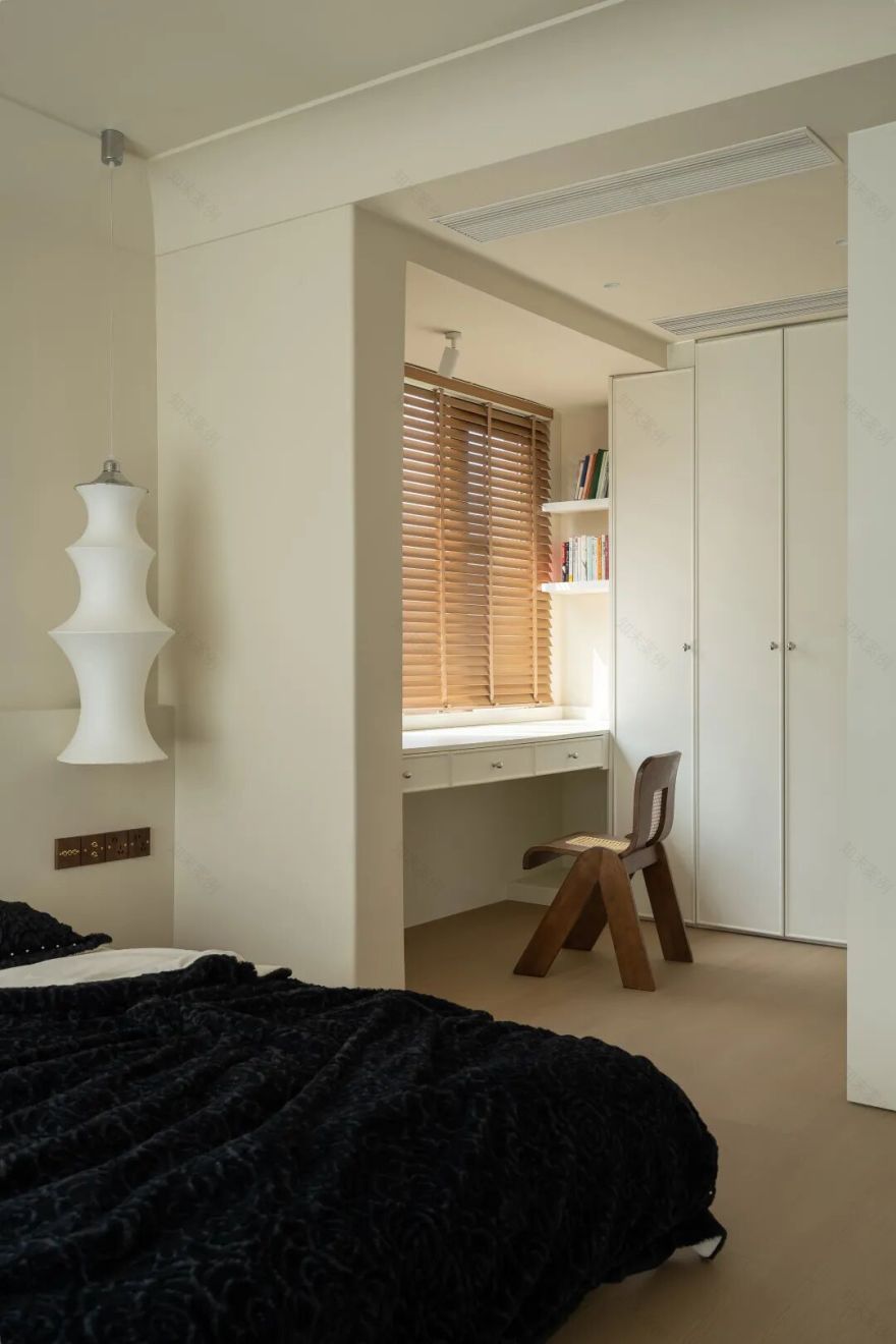 无向空间设计|三室改一室的中古奶油风魔法-56