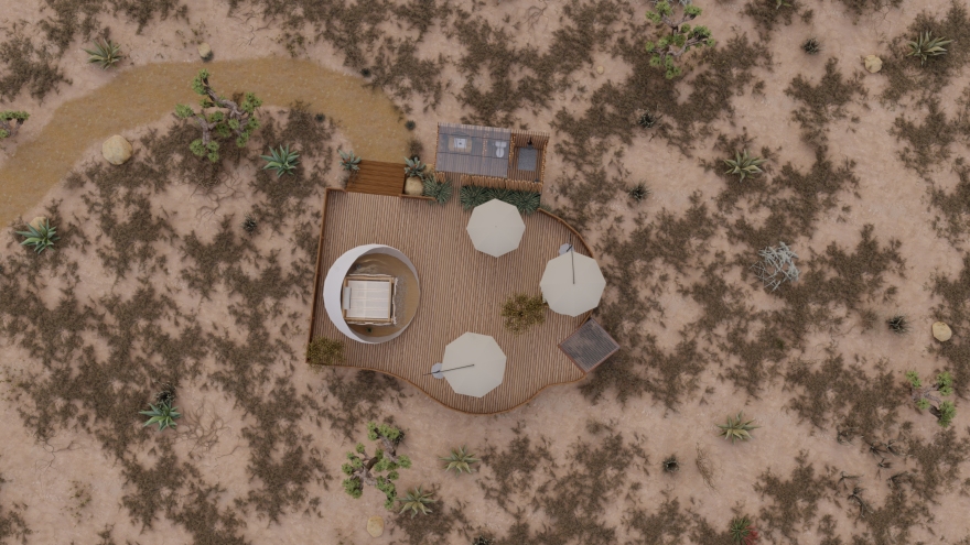 Glamping 概念设计与 3D 渲染丨美国加利福尼亚丨Elisa Felisatti-24