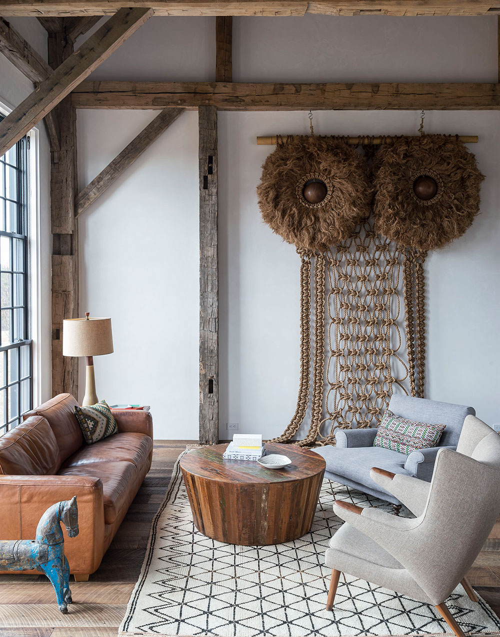 纽约附近英式乡村风格的复古农场住宅设计-5