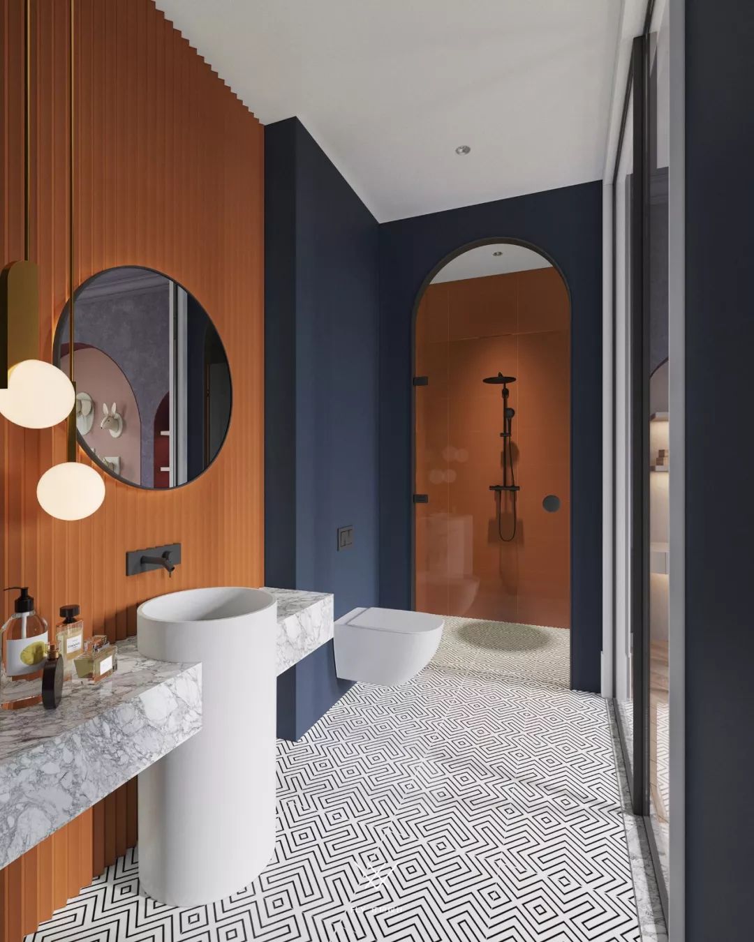 法式现代风独栋别墅,优雅与时尚的完美融合-68