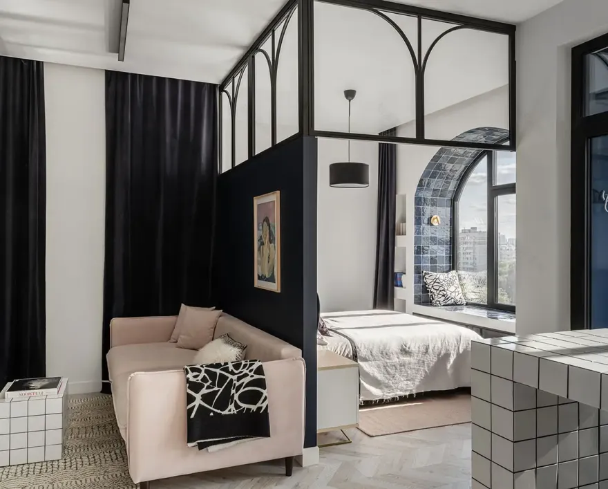 创意设计打造 49m2 公园景致小宅-1