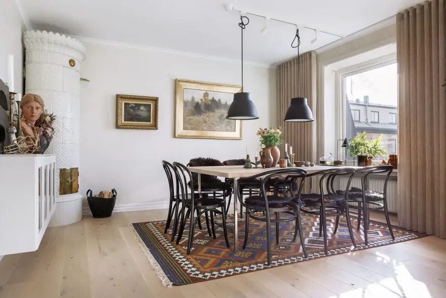 瑞典湖畔的砖墙公寓 | 宁静的斯堪的纳维亚风格-7