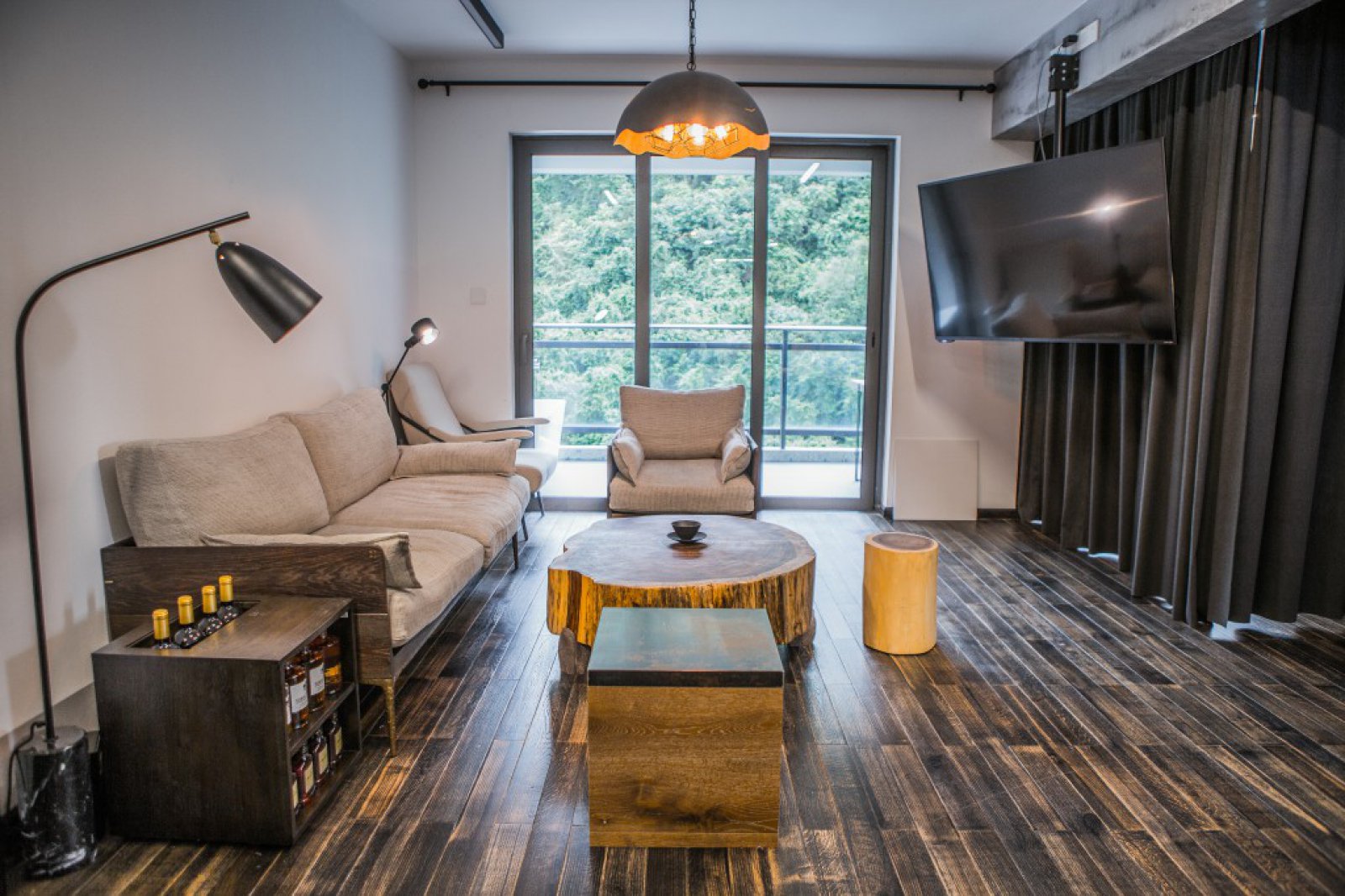 108㎡深圳鸿景翠峰住宅设计  深圳市名雕装饰设计-1