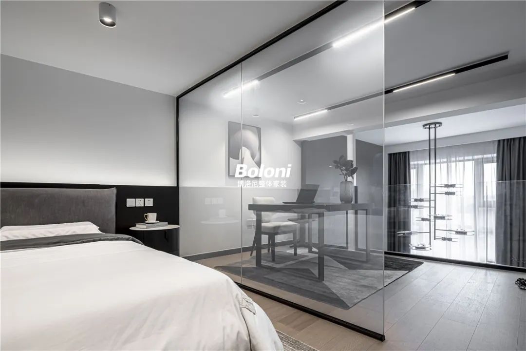 单身男子的 70㎡阳光 LOFT,现代简约风的逆袭-65