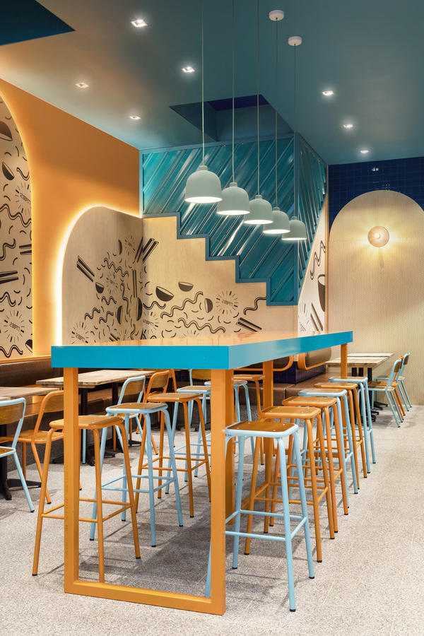 Span Design丨活力撞色系NoodleTime拉面店-7