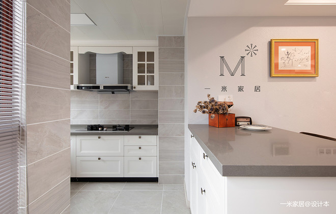 【一米家居】海汐 200㎡现代美式复式装修案例-15