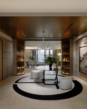 266㎡中式样板间丨H.N.LIN空间美学馆