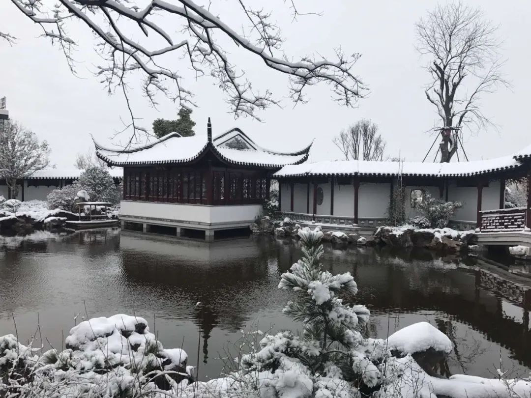 雪中皇家园林与私家园林的惊艳之美丨中国北京丨苏州裕成园林-5