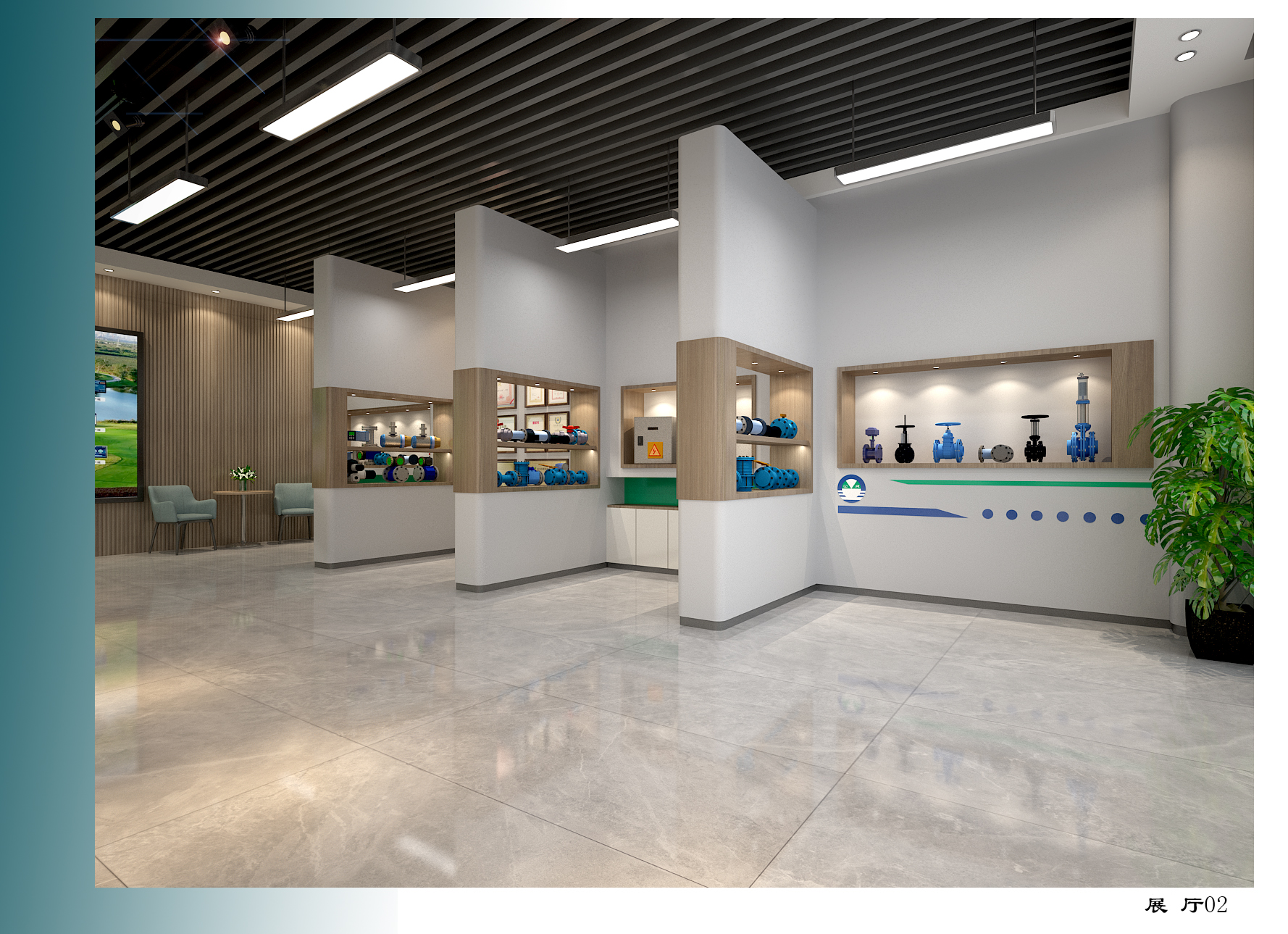 小型企业展厅与办公区-1