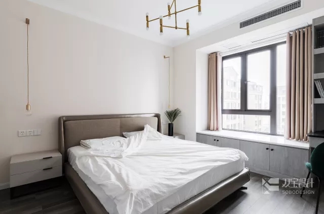 茱萸粉+祖母绿，塑造复式轻奢风  双宝设计机构-22