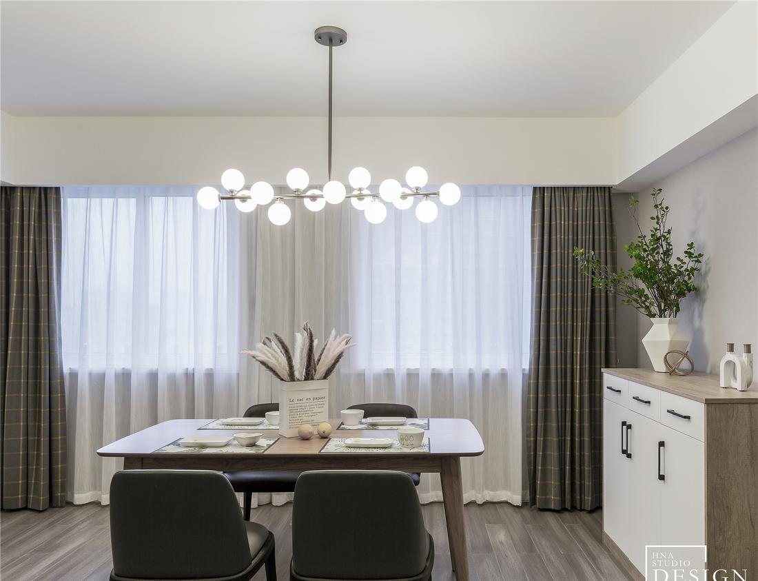 海航设计 | 130㎡手枪户型爆改,原木风打造温馨三合一空间-15