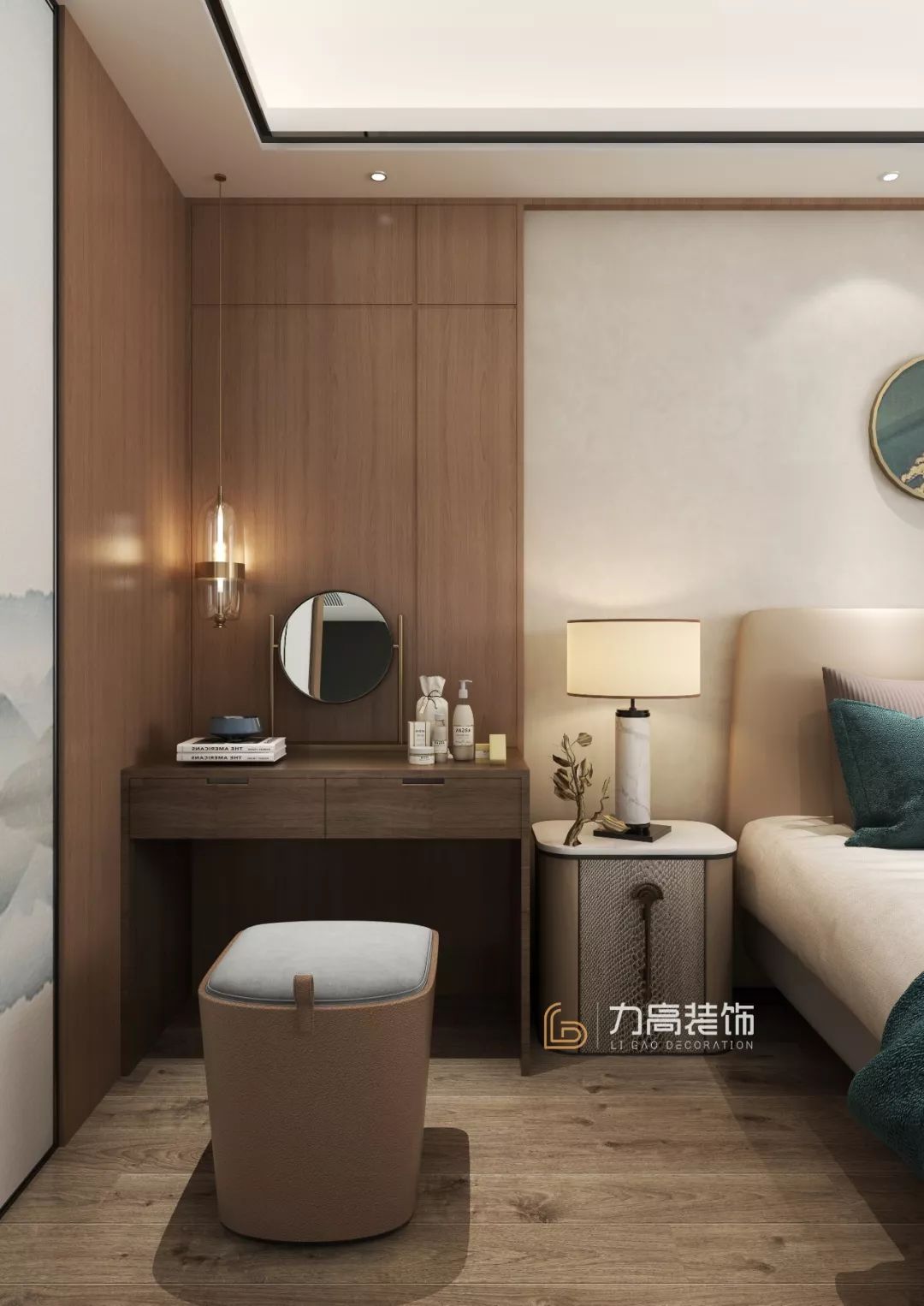 潮州力高装饰打造新中式凤鸣公馆，展现东方美学韵味-26