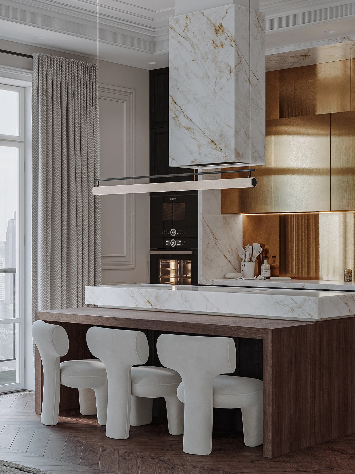 保加利亚 90 平欧式空间设计-15