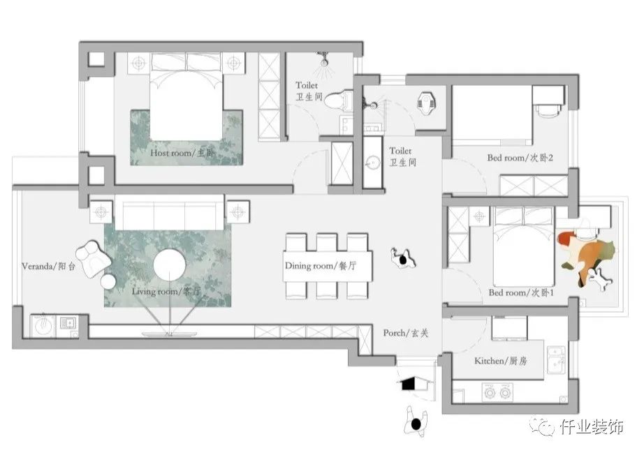 中建大公馆奶油风设计丨从业八年设计师-17