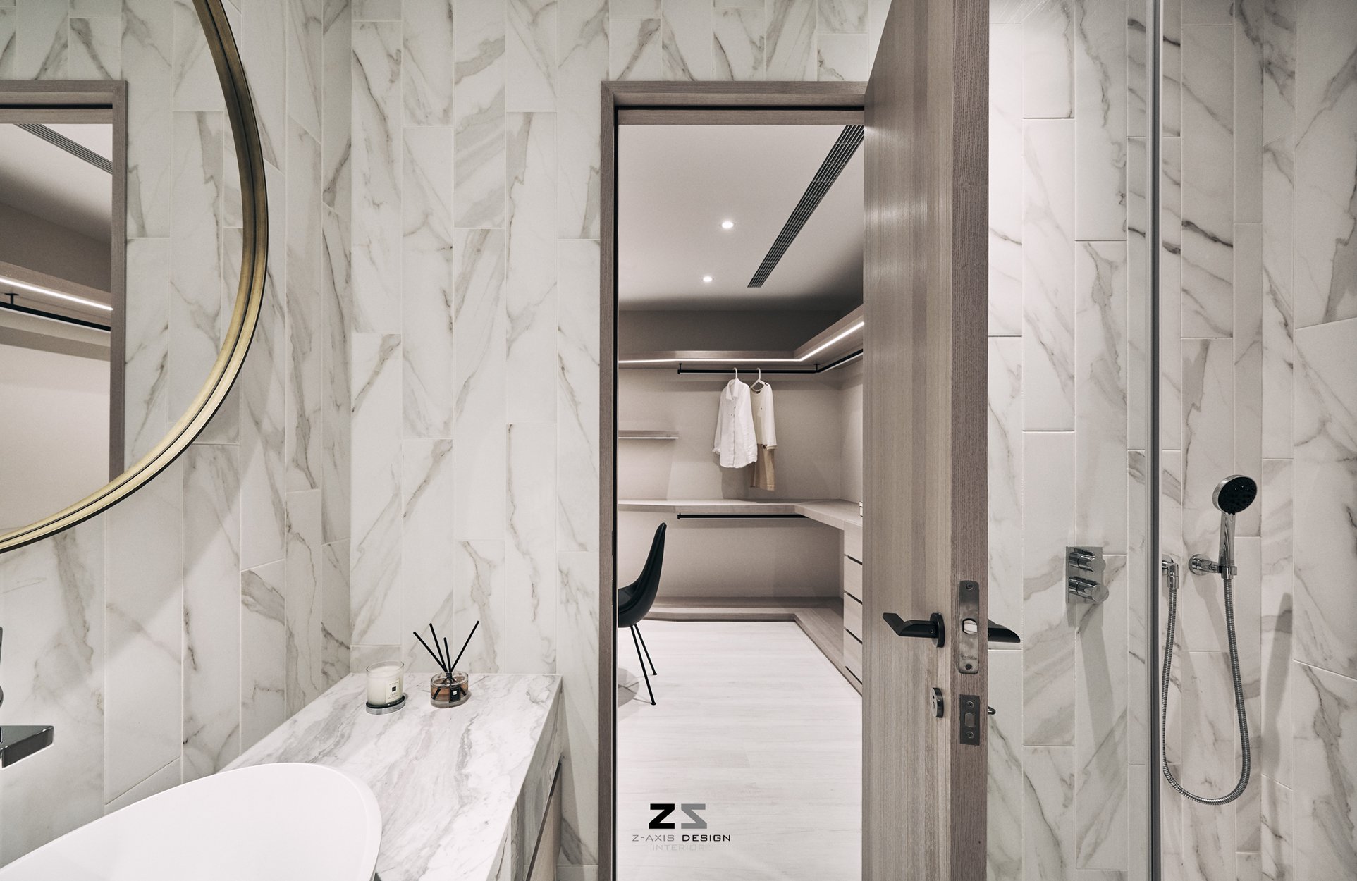 台中 L 宅 | 灰色调 Z 轴空间设计，双向沙发打造趣味动线-34