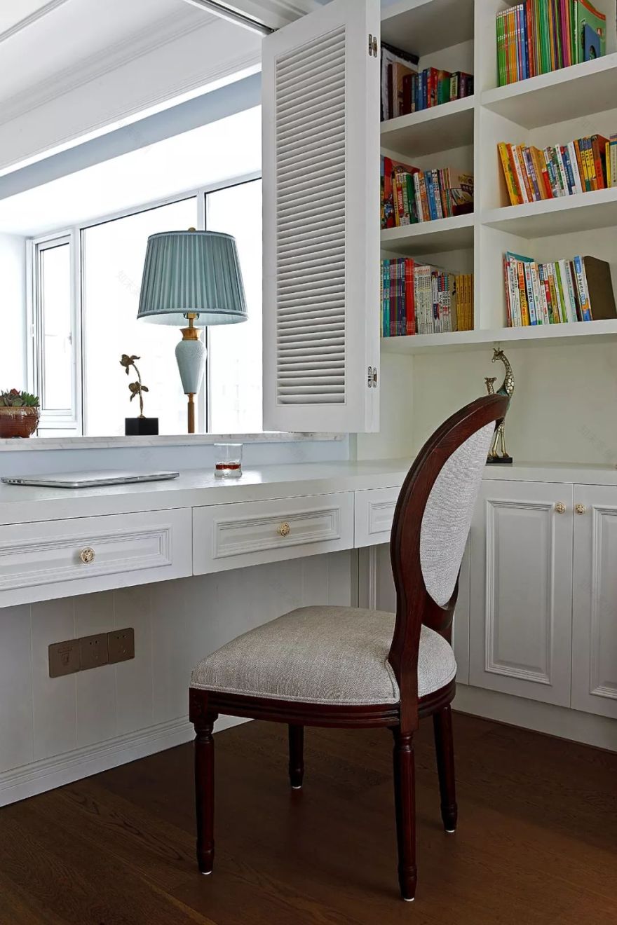 咸阳 105㎡现代美式,蓝白优雅调,活力情趣风!-35