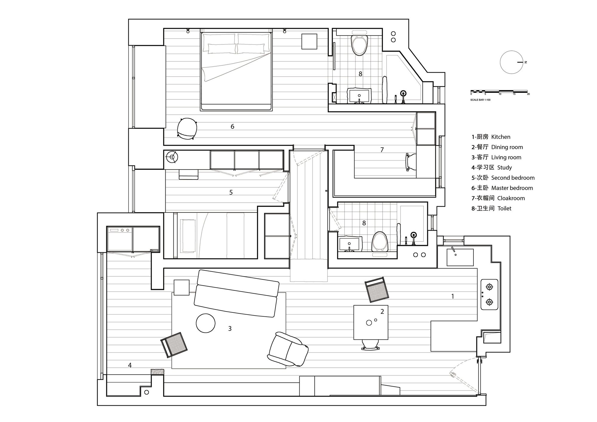 A Young Artist’s Home in Collected Time / Mountain Soil Interior Design-13