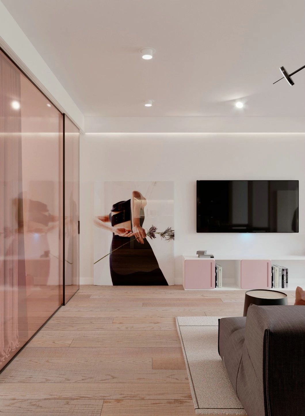 优雅灰粉配，打造梦幻家居空间-2