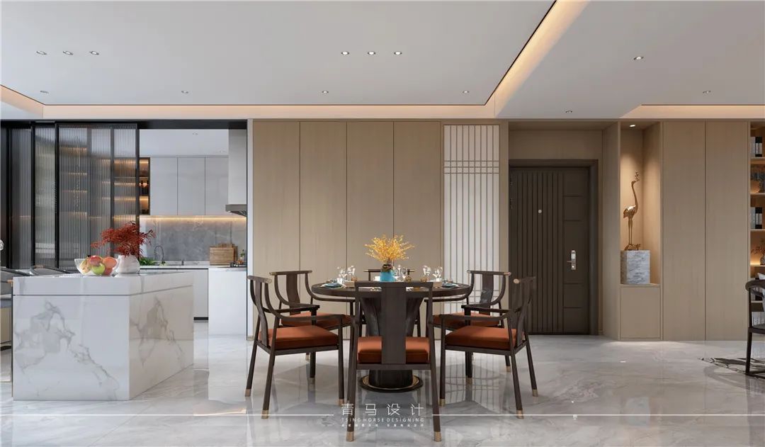万科高新华府现代新中式底跃别墅丨青马别墅空间设计-51