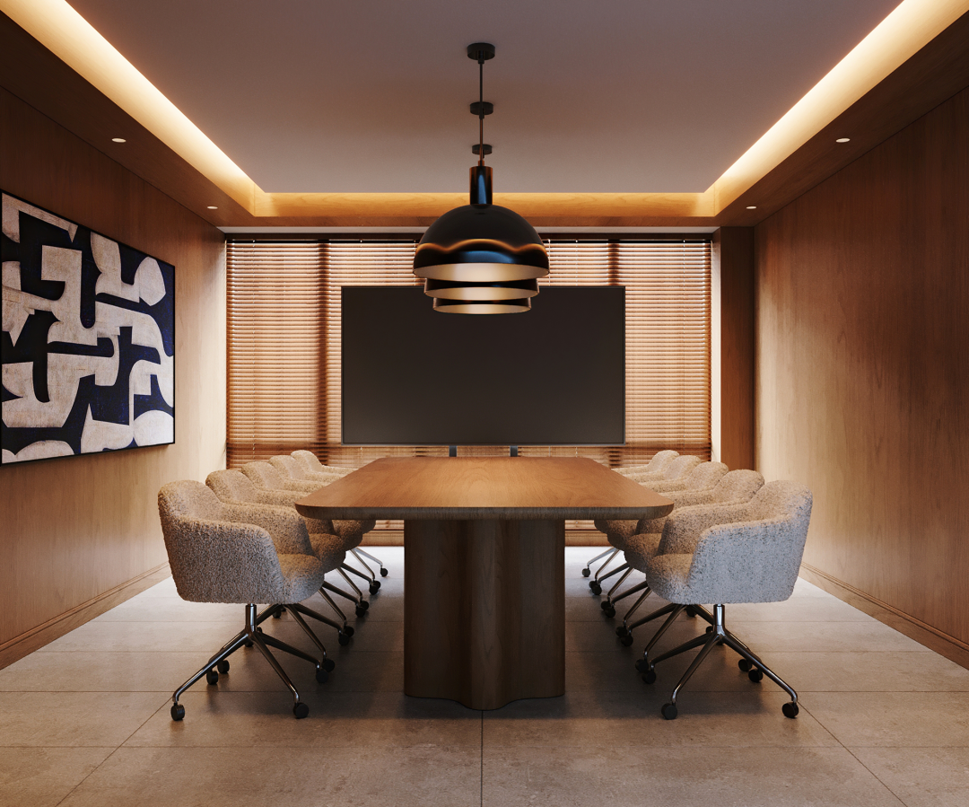 OFFICE|复古摩登以经典定义美学办公空间-89