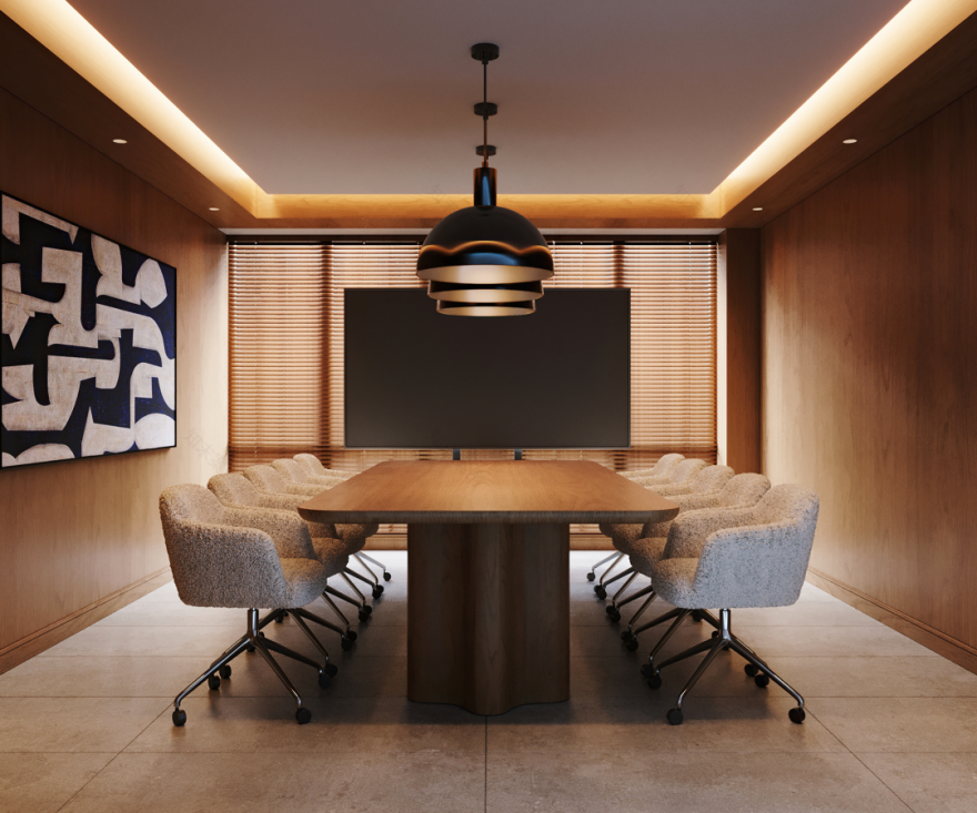 OFFICE|复古摩登以经典定义美学办公空间-89