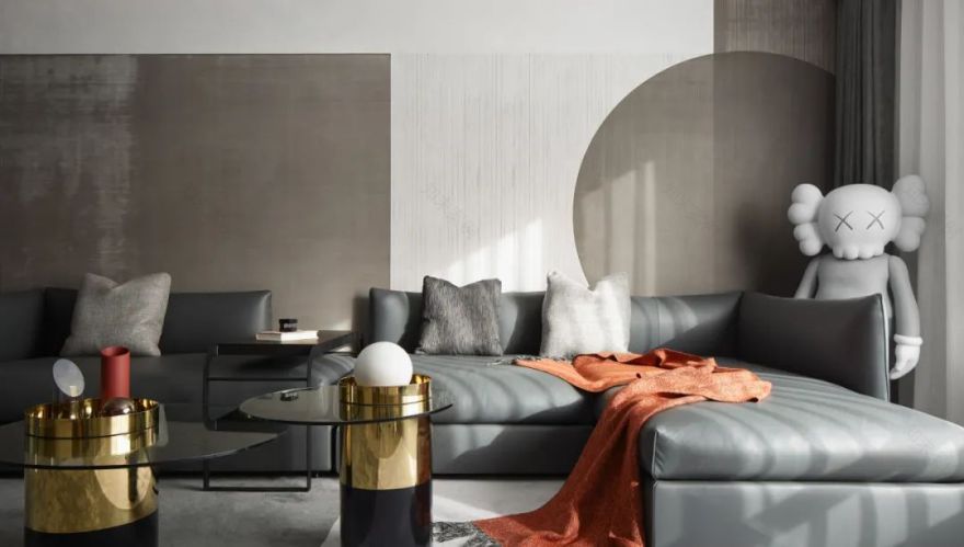 圣日尔曼大道的极简浪漫 | 黑白灰++ 铁锈红的家-36