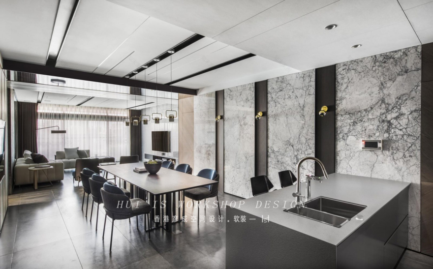 现代轻奢 大理石与高级灰的优雅协奏-14