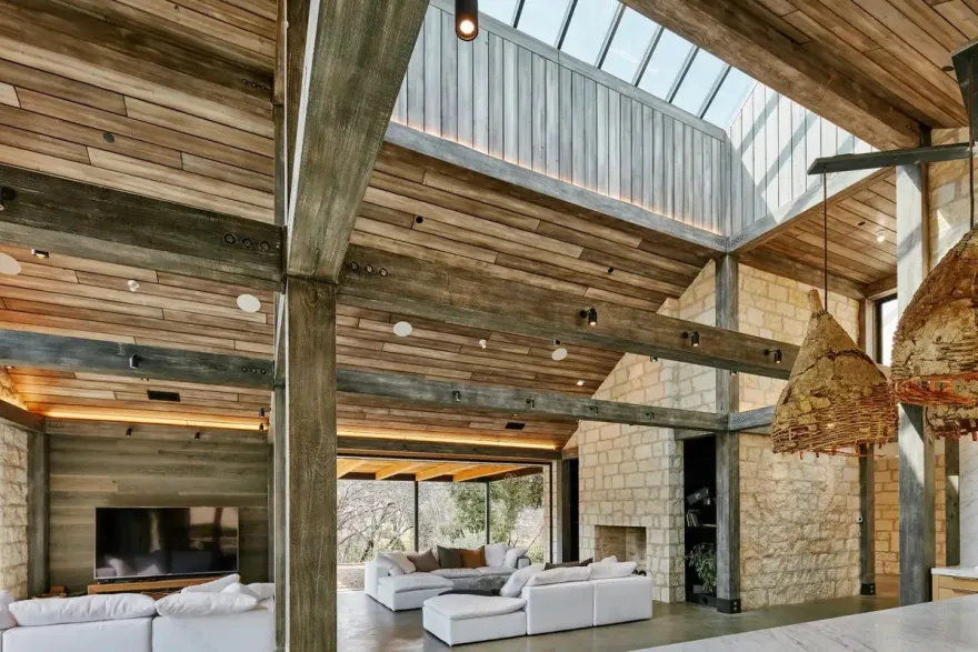 加州自然风格别墅 | 现代设计与乡村美学的完美融合-3