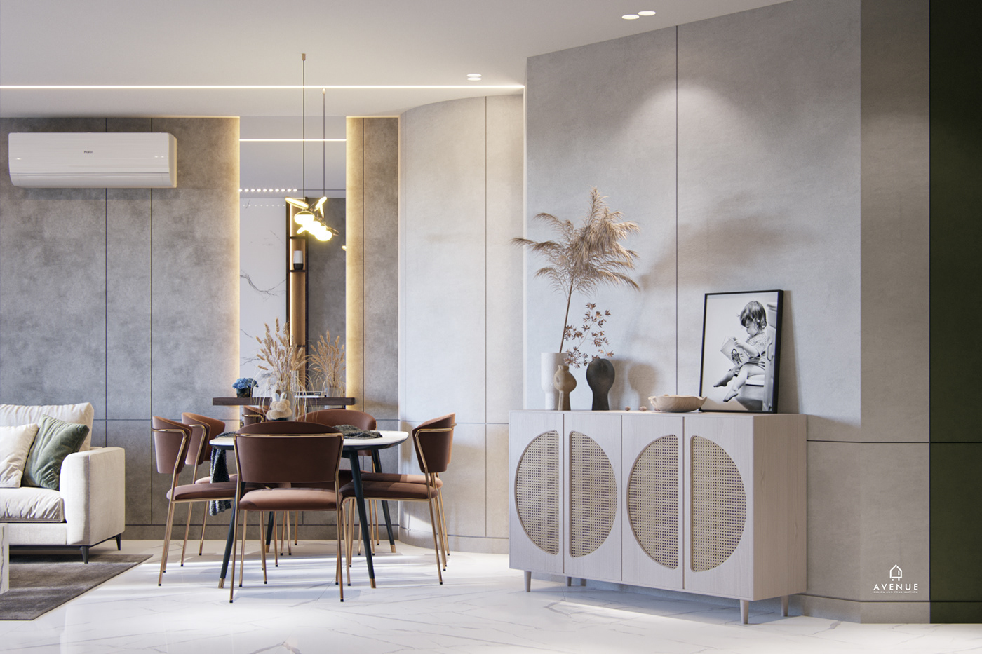 DI APARTMENT 现代内饰设计丨埃及丨Avenue Designs-6