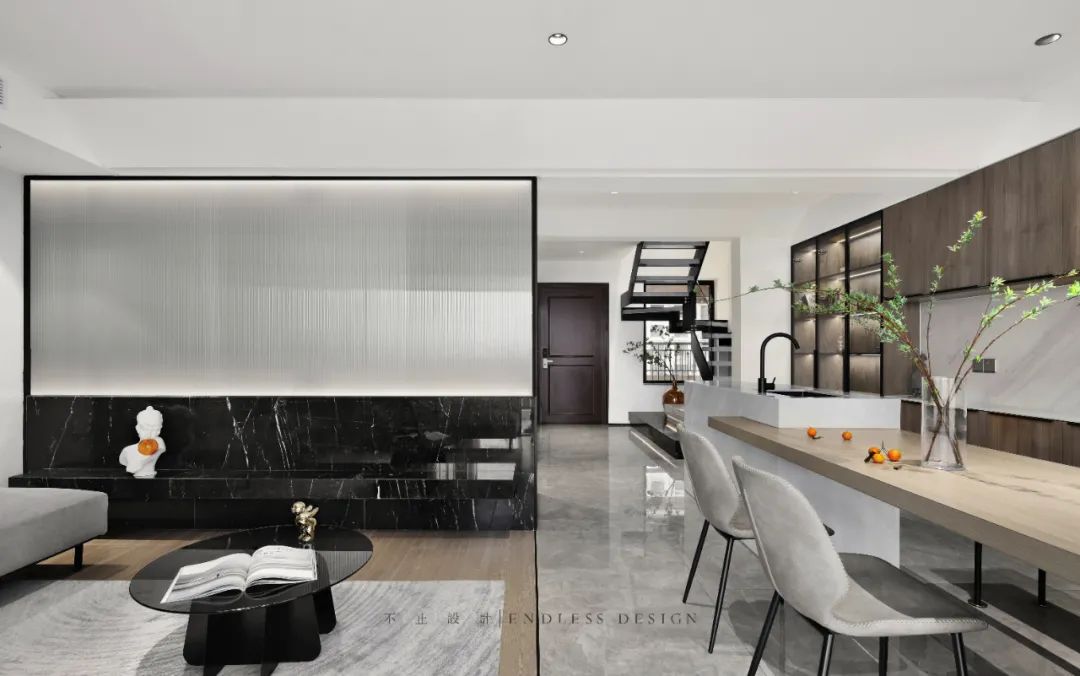苏州吴江天铂华庭极简黑白灰空间设计丨中国苏州丨不止设计-10