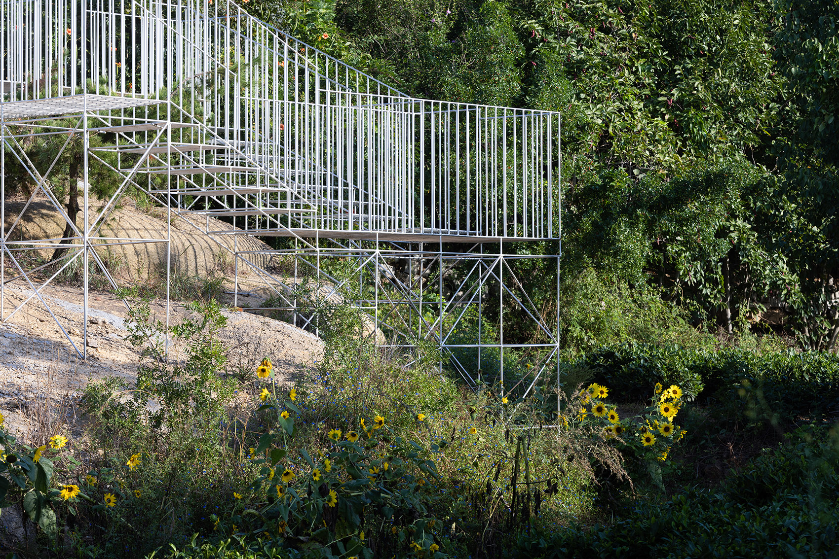 日照思想游园 – 物外剧场与逍遥阁丨中国日照丨孔祥伟工作室-16