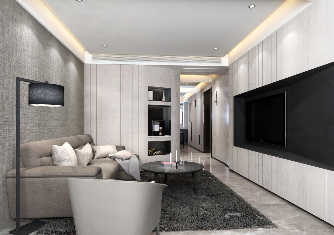 高级黑白灰,简约现代的家居设计-6