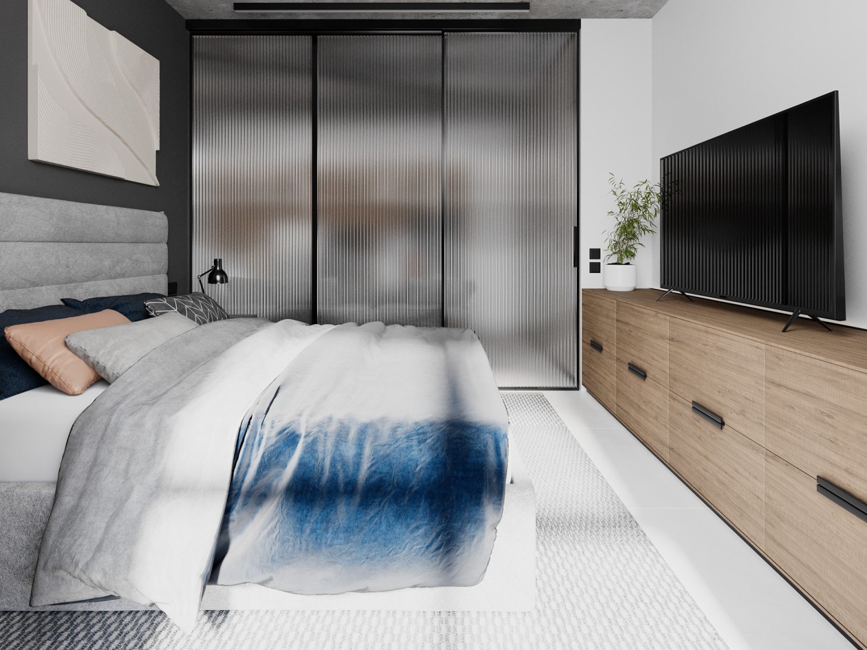 乌克兰 48.8㎡工业风质感公寓-9