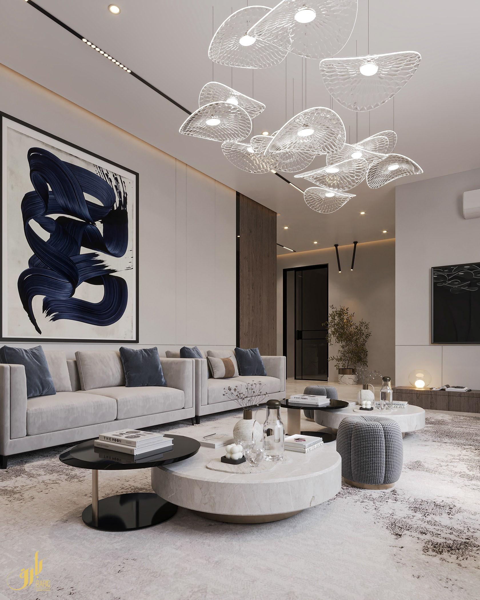 A·A 现代别墅室内设计丨沙特阿拉伯丨Bariq Consultants-7