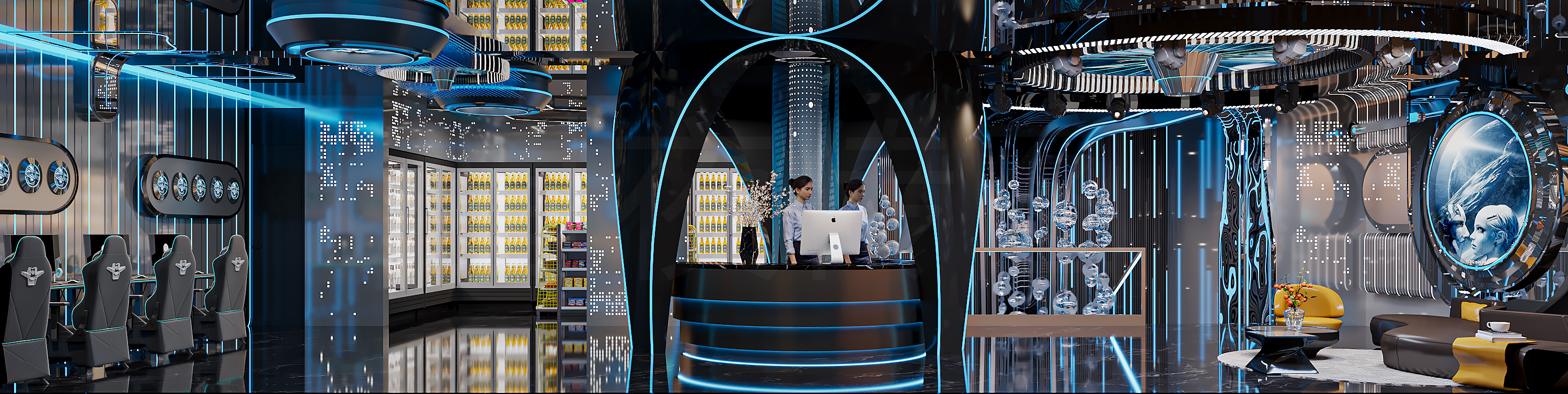 KTV公区 效果图展示-1