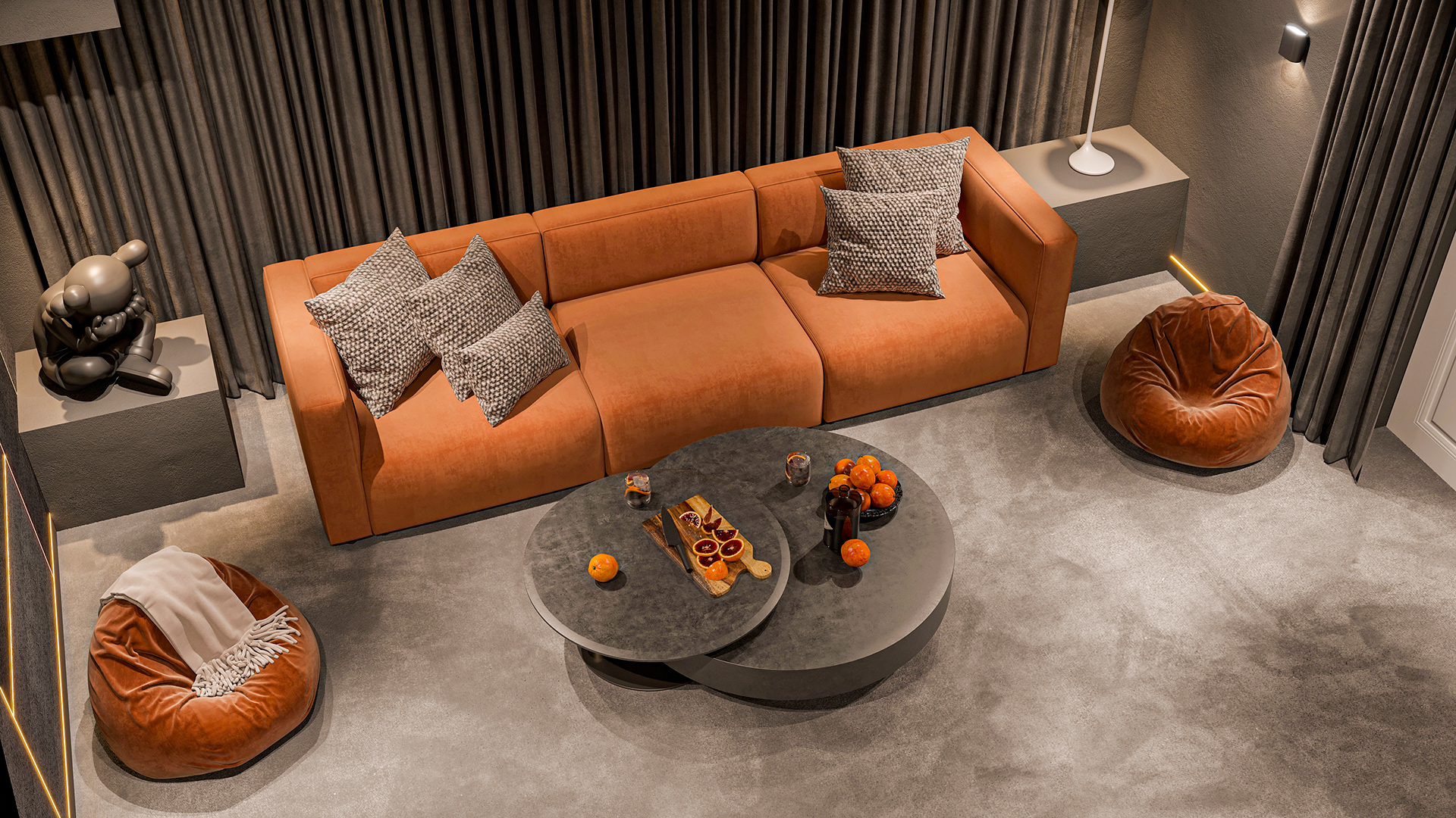 800 平方公寓室内设计丨哈萨克斯坦阿拉木图-3