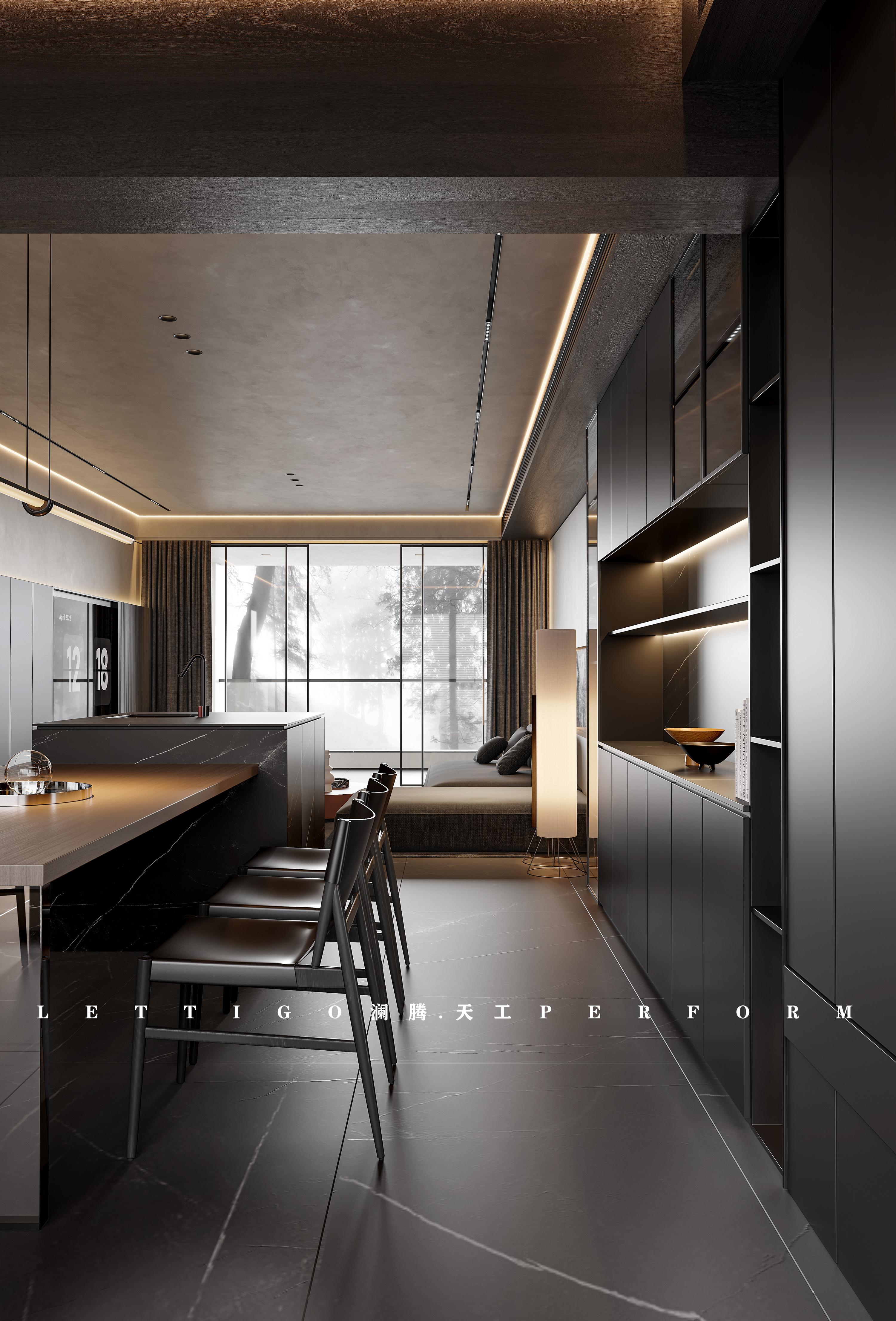 现代极简+暗黑调，形成高级感的居家名片-5