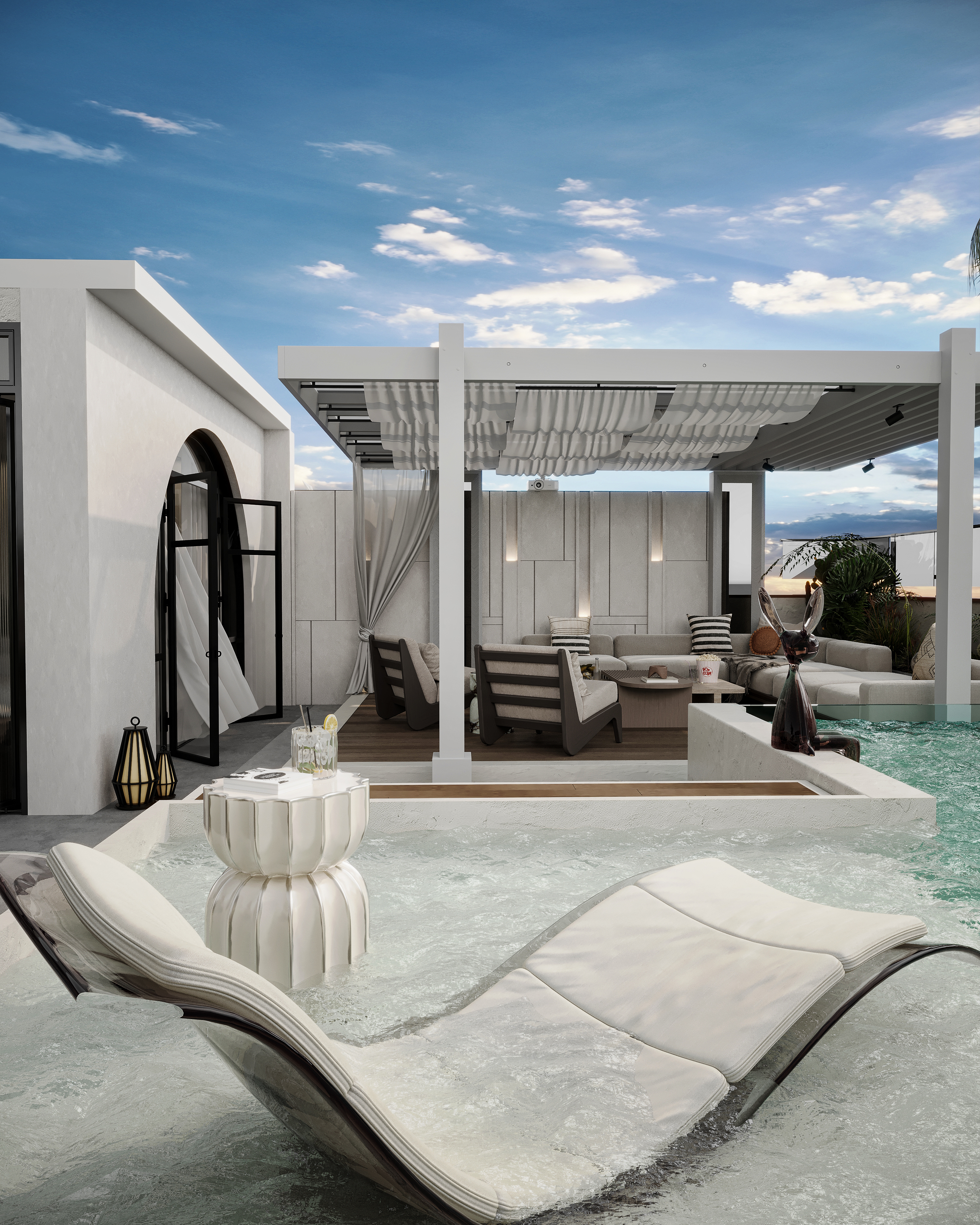 屋顶露台丨Amina El  kholy,Ahmed Saleh Designs-18