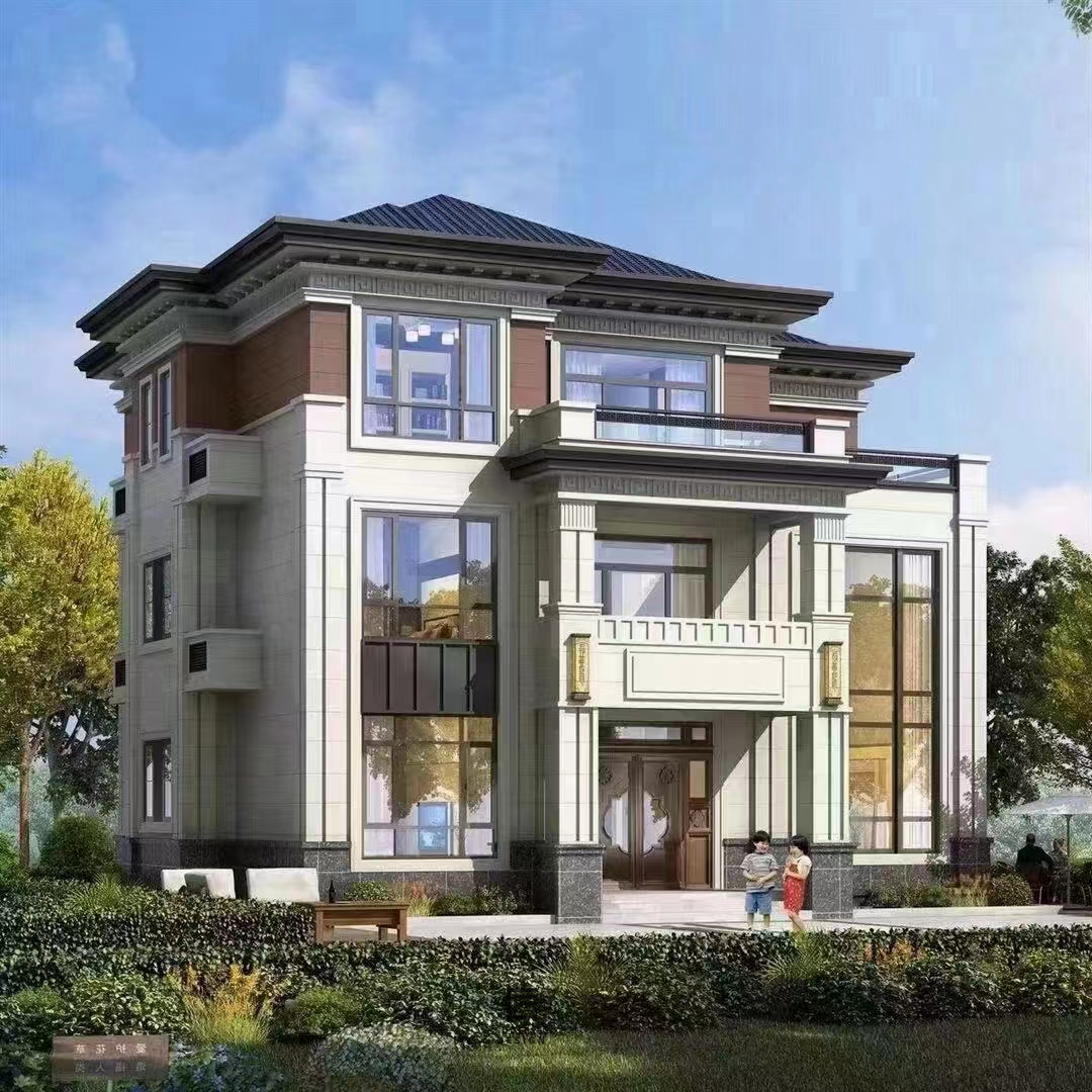 别墅外观设计案例丨外观经典大方，布局超赞-1